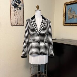 Alice + Olivia Houndstooth Jacket Size M